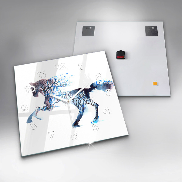 Square wall clock Nature of the animal