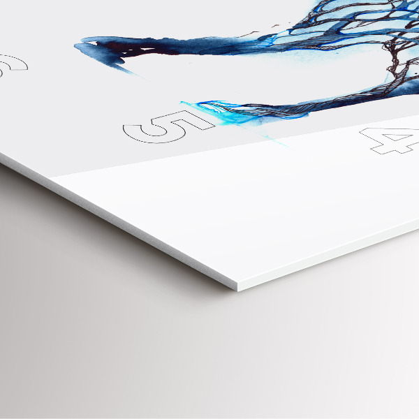 Square wall clock Nature of the animal