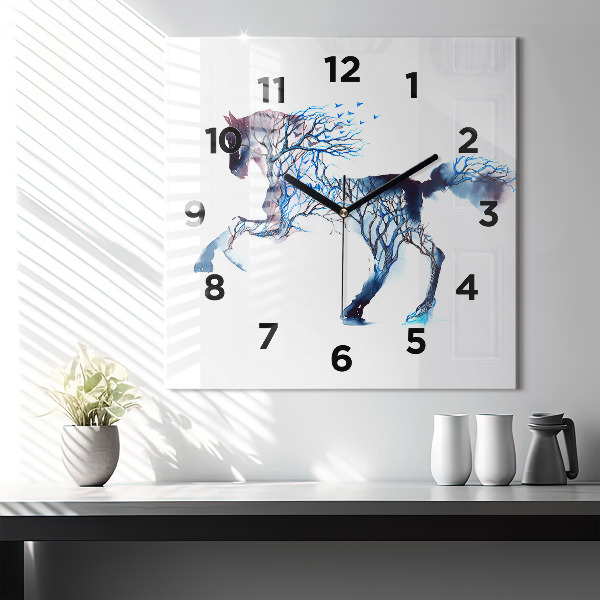 Square wall clock Nature of the animal