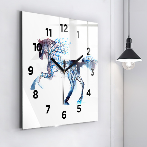 Square wall clock Nature of the animal