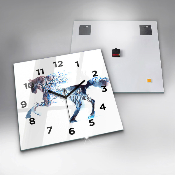 Square wall clock Nature of the animal