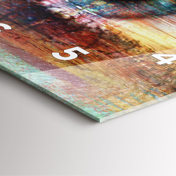 Square wall clock Street Art Eye