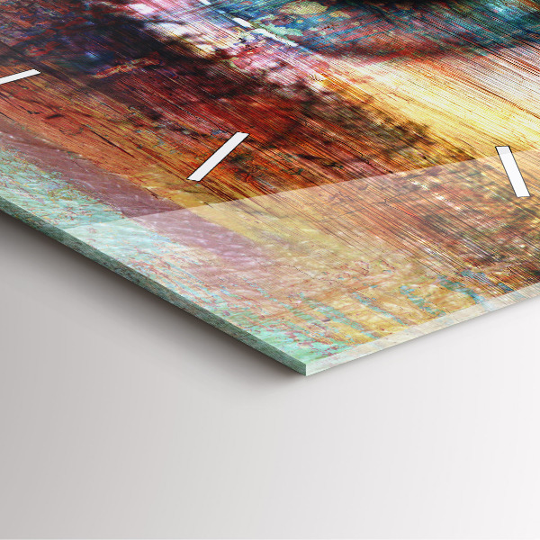 Square wall clock Street Art Eye