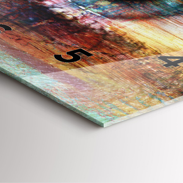 Square wall clock Street Art Eye