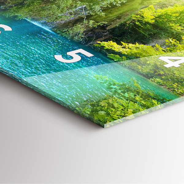 Square wall clock Lagoon Landscape