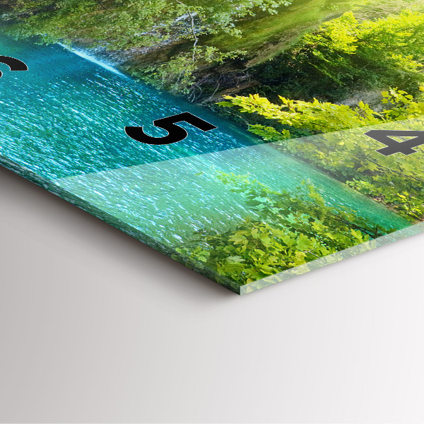 Square wall clock Lagoon Landscape
