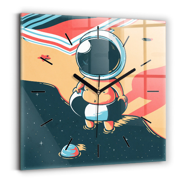 Square wall clock Children's imagination