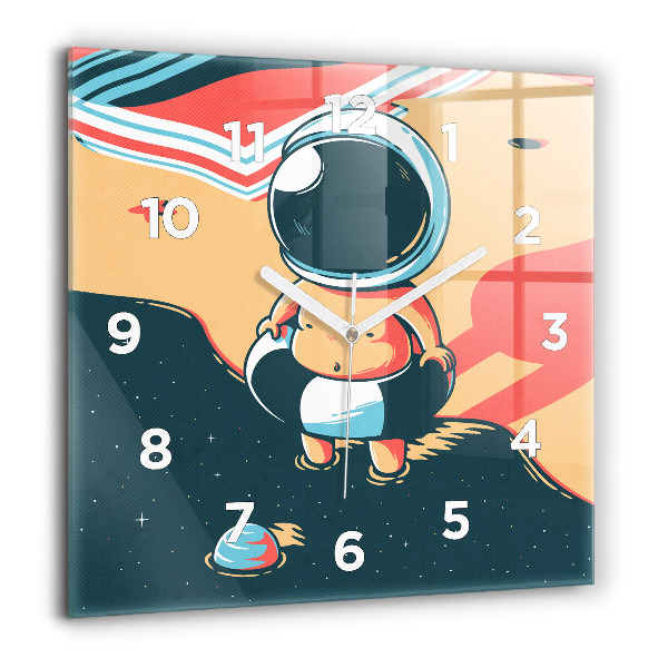 Square wall clock Children's imagination