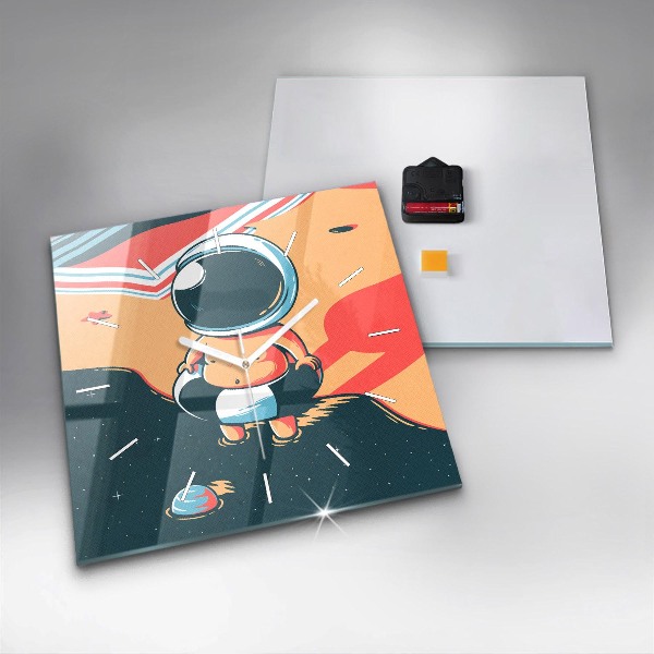 Square wall clock Children's imagination