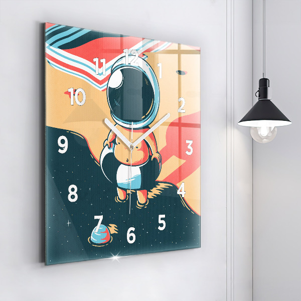 Square wall clock Children's imagination