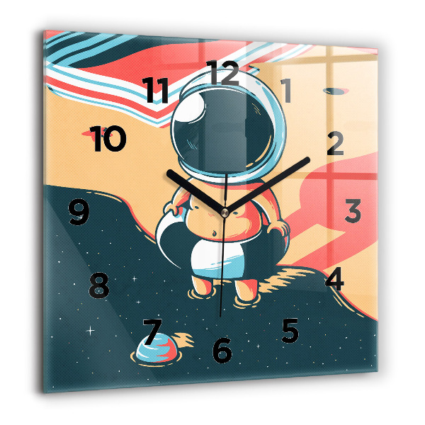 Square wall clock Children's imagination