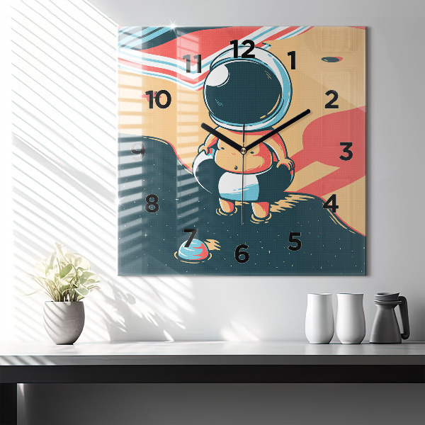 Square wall clock Children's imagination