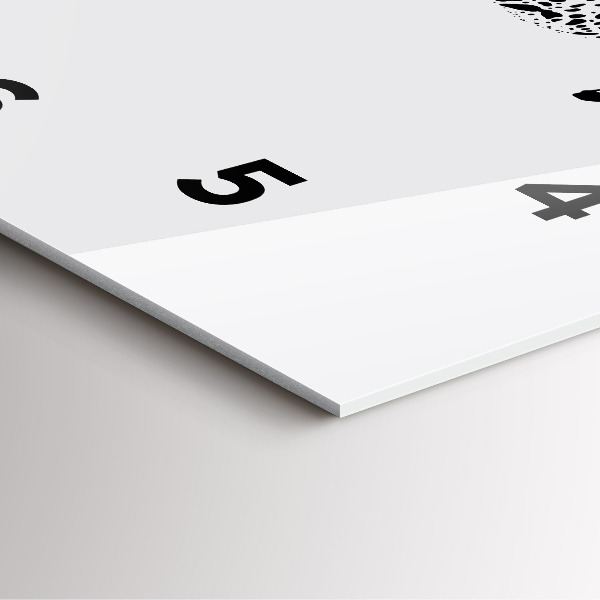 Square wall clock Silhouette of a panther