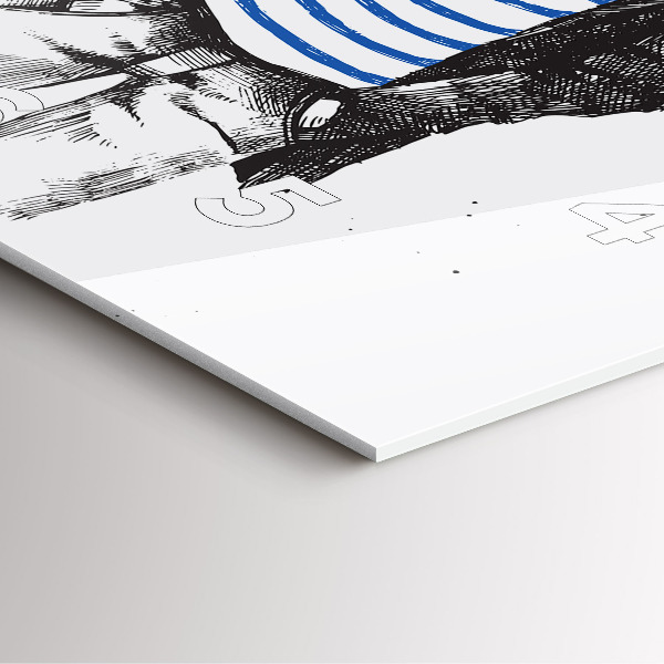 Square wall clock A dog in a human body