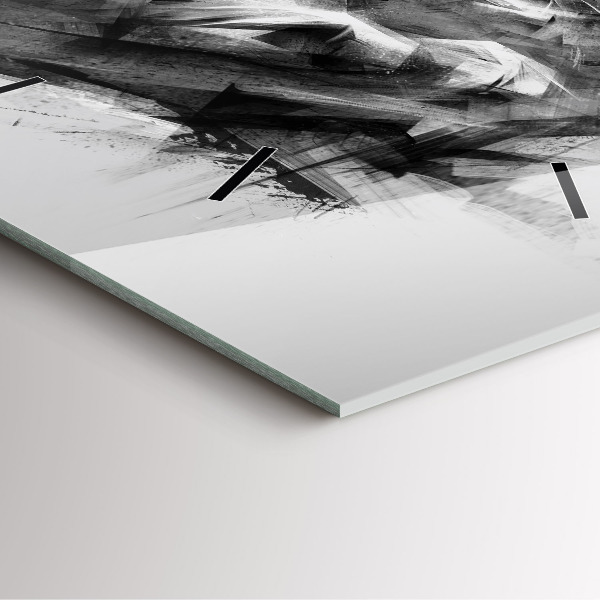 Square wall clock Painted lion