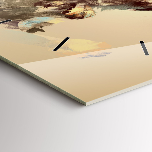 Square wall clock Owl - a sign of wisdom