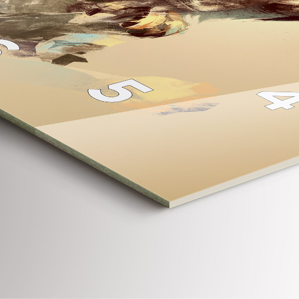 Square wall clock Owl - a sign of wisdom