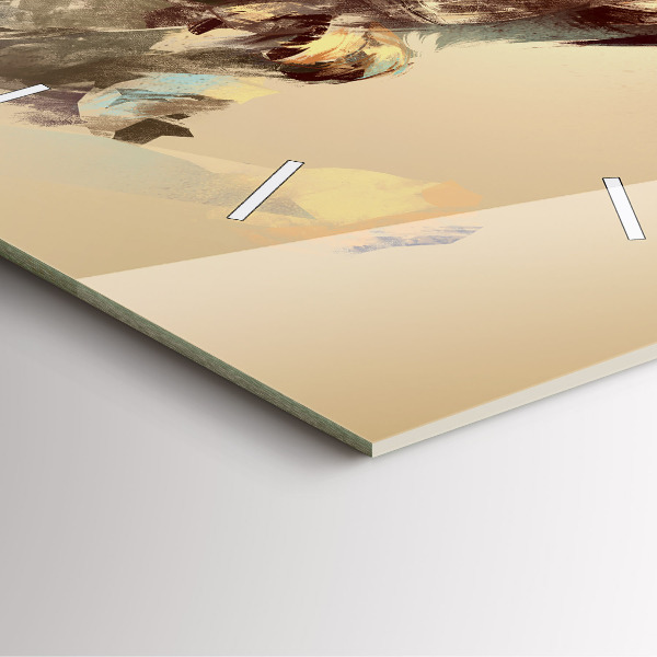 Square wall clock Owl - a sign of wisdom