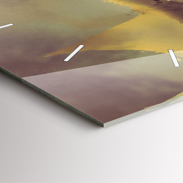 Square wall clock Dragon Rider Illustration