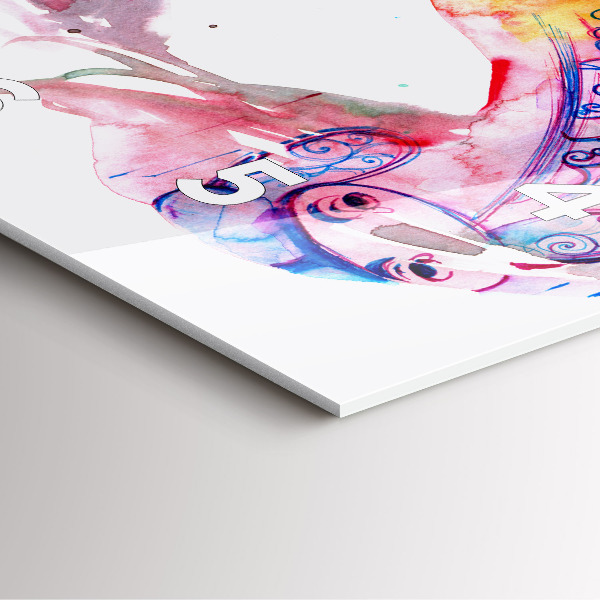 Square wall clock Two Bodies One Soul