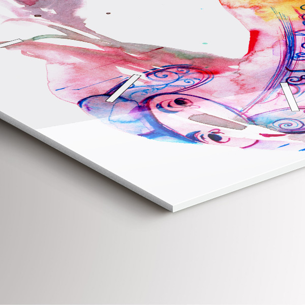 Square wall clock Two Bodies One Soul