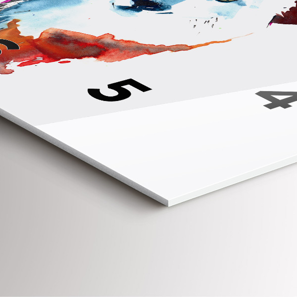 Square wall clock The Wolf and the Full Moon