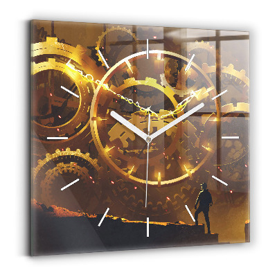 Square wall clock Time – Mechanism