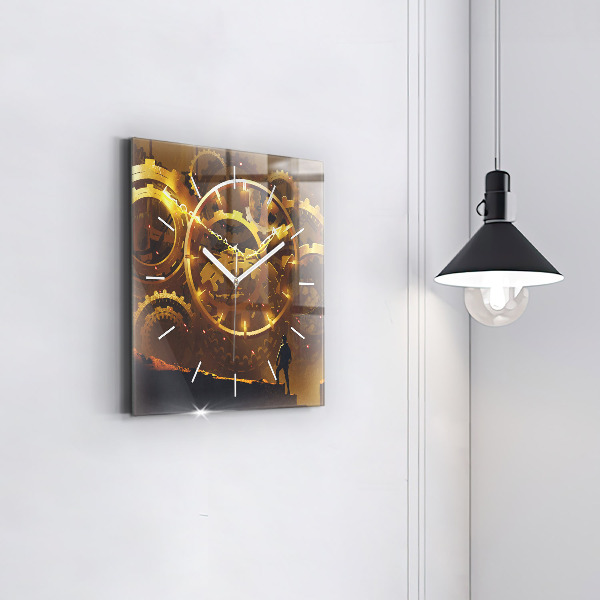 Square wall clock Time – Mechanism