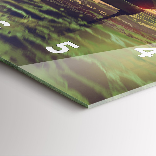 Square wall clock Concert on the beach