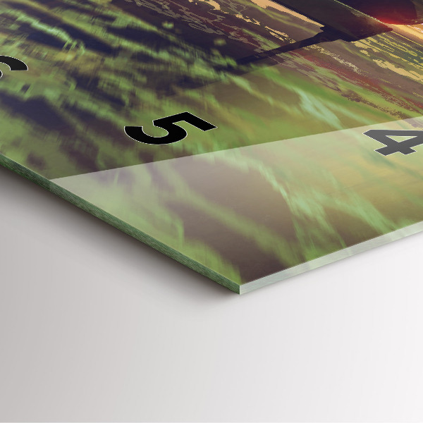 Square wall clock Concert on the beach