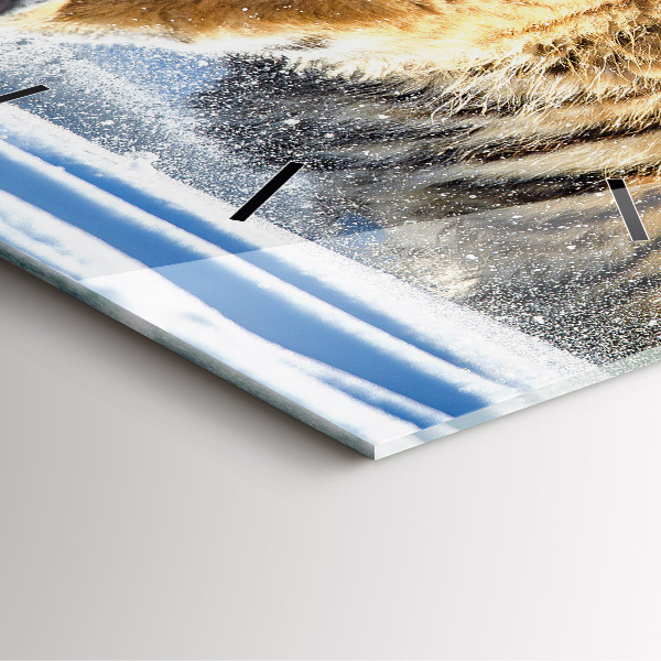 Square wall clock A Brave Step Forward