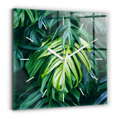 Square wall clock The Tropical Side of Nature