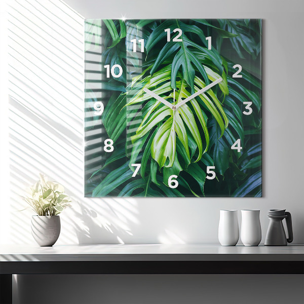 Square wall clock The Tropical Side of Nature