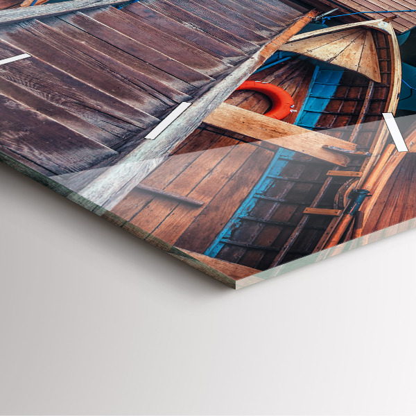 Square wall clock Pier and Lake