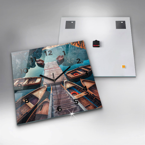 Square wall clock Pier and Lake