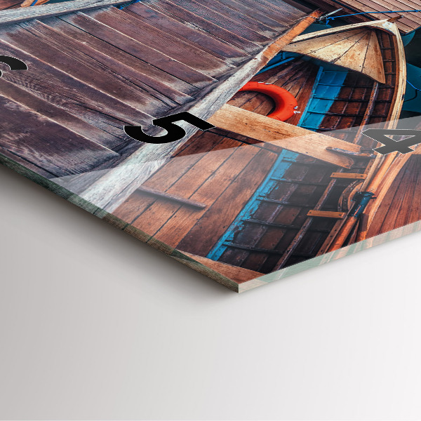 Square wall clock Pier and Lake