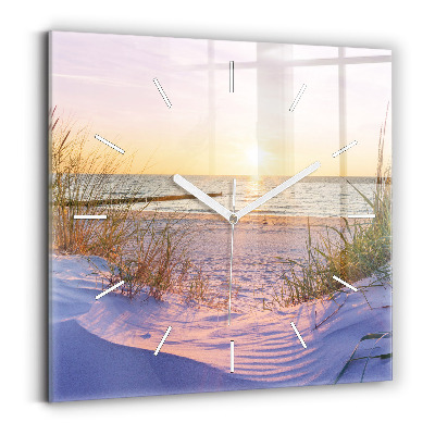 Square wall clock Polish Sunny Sea