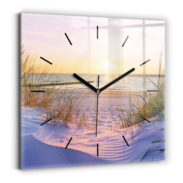 Square wall clock Polish Sunny Sea
