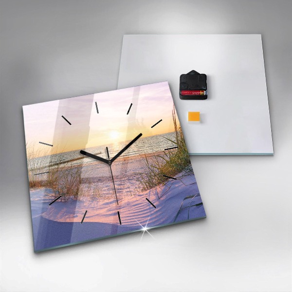 Square wall clock Polish Sunny Sea