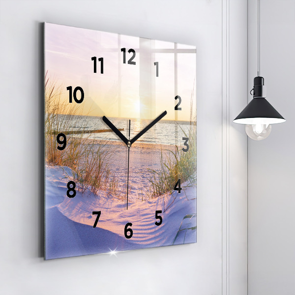 Square wall clock Polish Sunny Sea