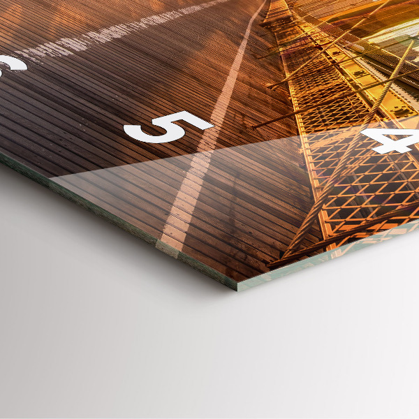 Square wall clock Brooklyn Bridge NYC