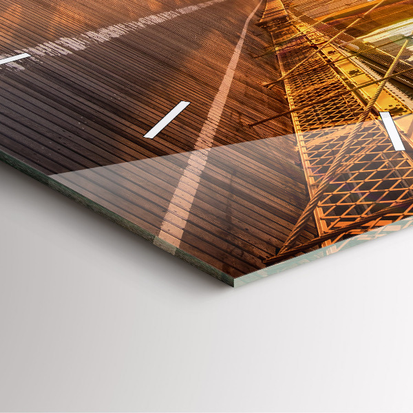 Square wall clock Brooklyn Bridge NYC