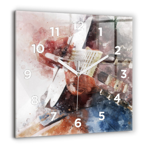 Square wall clock Guitar Visualization