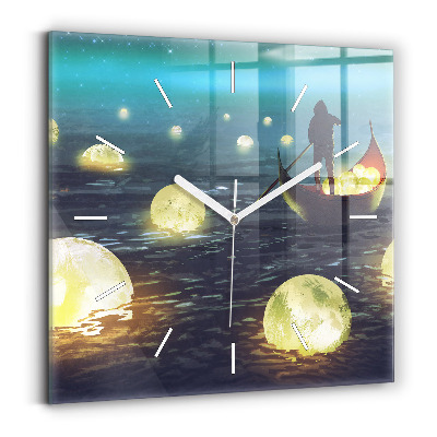 Square wall clock Abstraction