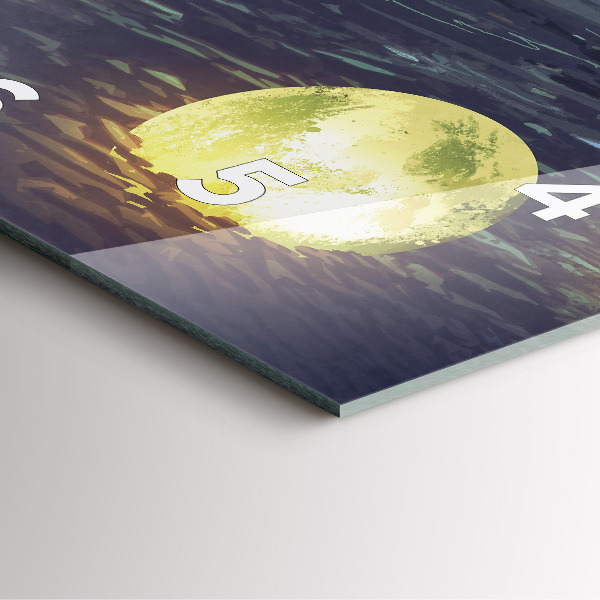 Square wall clock Abstraction