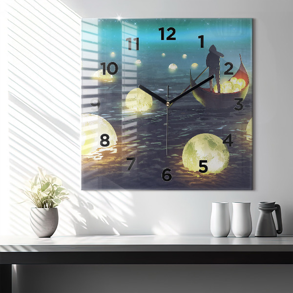 Square wall clock Abstraction