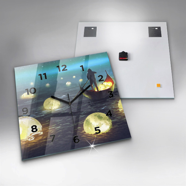 Square wall clock Abstraction