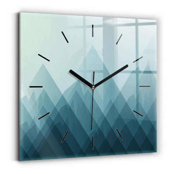 Square wall clock Geometric figures