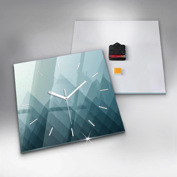Square wall clock Geometric figures