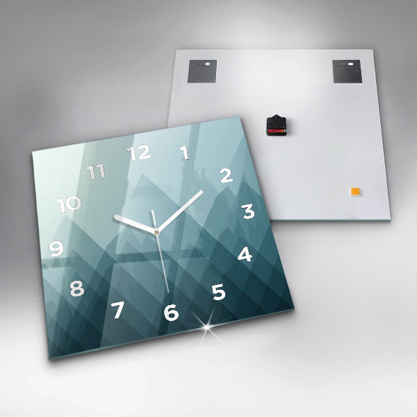 Square wall clock Geometric figures